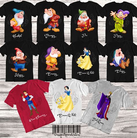 snow white and seven dwarfs t shirts|seven dwarfs disney store.